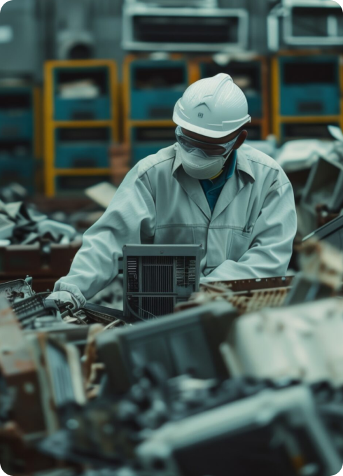 major categories of e-waste management at BGSS